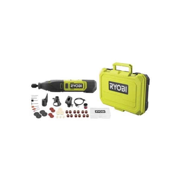 Mini multiverktyg - RYOBI - 12V - 5 000-35 000 rpm - Byte av tillbehör utan verktyg - Box med 35 tillbehör
