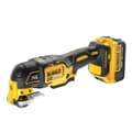 Miniatyrbild 2 av 2: Sladdlöst multifunktionsverktyg - DEWALT - DCS355M2 - 4Ah batteri - 32 tillbehör - TSTAK