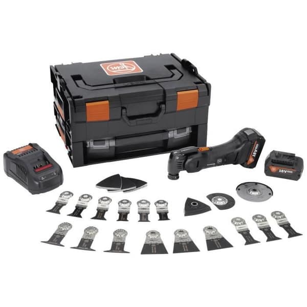 Fein AMM 700 MAX BLACK EDITION 71294161000 Sladdlöst multiverktyg + 2 batterier, + laddare, + fodral, + åtkomst