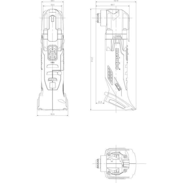 Akkukäyttöinen monitoimityökalu - METABO - MT 18 LTX - 18 V - MetaBOX 145 L