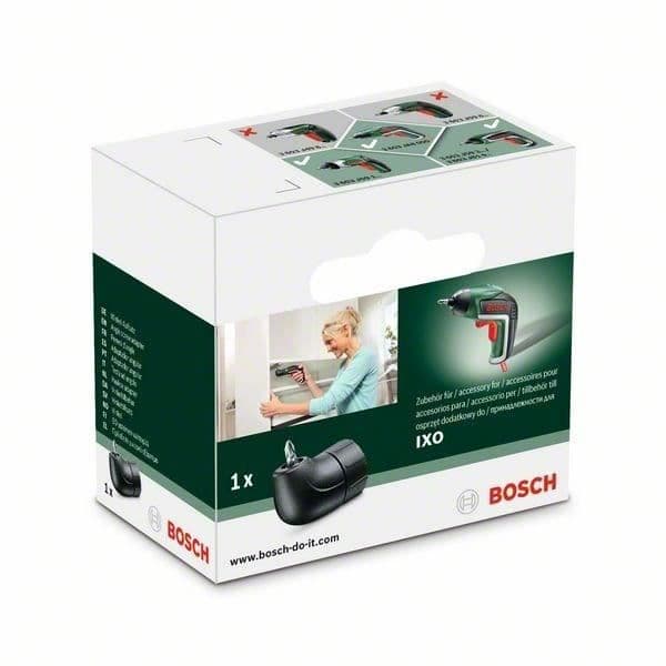 BOSCH-ruuvimeisseli - IXO-sovitin taivutettuna