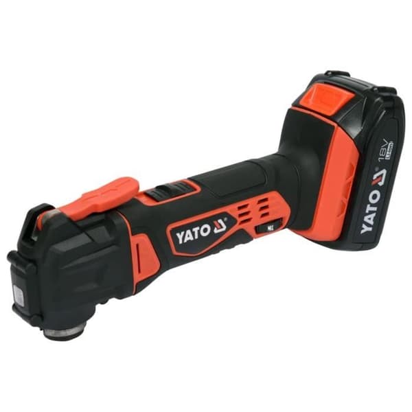 YATO oscillerande multiverktyg med 2,0 Ah 18 V Li-Ion-batteri
