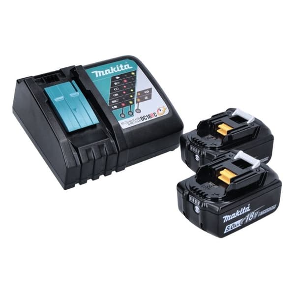 Verktygssats med sladdlösa elverktyg - Makita - DLX 2432 TJ - Borrmaskin DDF 486 - Skruvdragare DTD 153 - 2 batterier 5,0 Ah