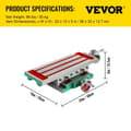 Miniatyrbillede 2 af 2: Kombineret Multifunktionel Fræsemaskine Arbejdsbord, 450 x 170 mm, Dual-Akse Præcisionskontrol,450 x 170 mm