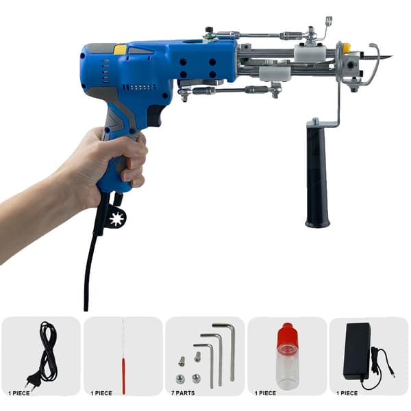Pneumatisk Tufting Pistol, 120W Effekt, Variabel Hastighed 1000-6000 omdr./min,100-240V