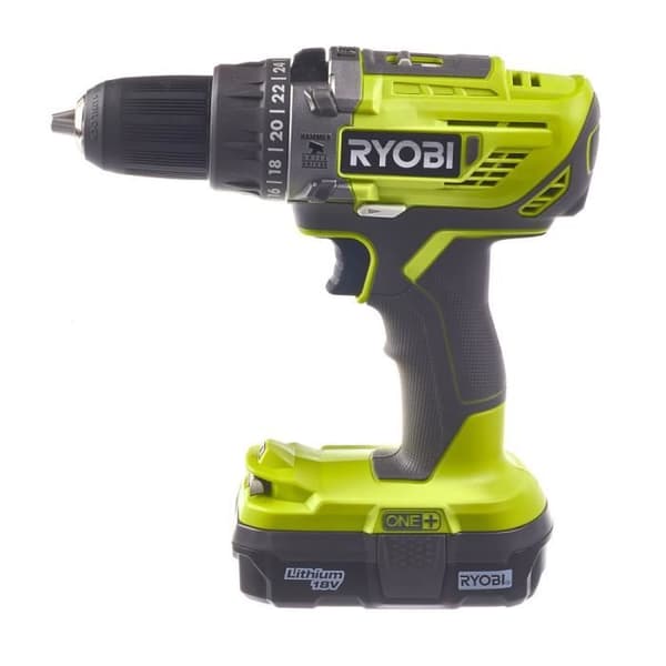 RYOBI - ONE+ 2-verktygskombo: Slagborr, slagskruvdragare + 2 5 & 2 Ah batterier, laddare & väska - R18PDID2-252S