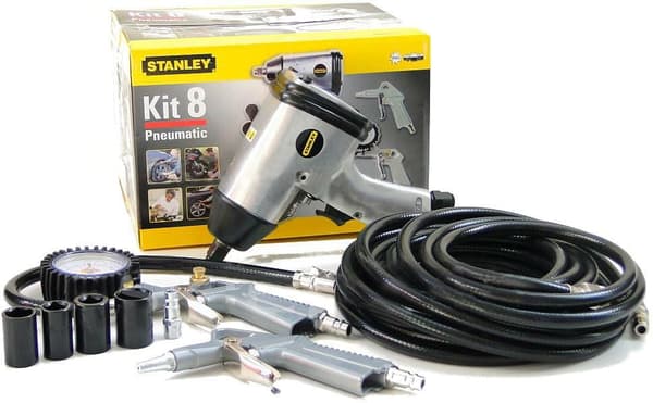 STANLEY PNEUMATISK VÆRKTØJSSÆT 8 DELE