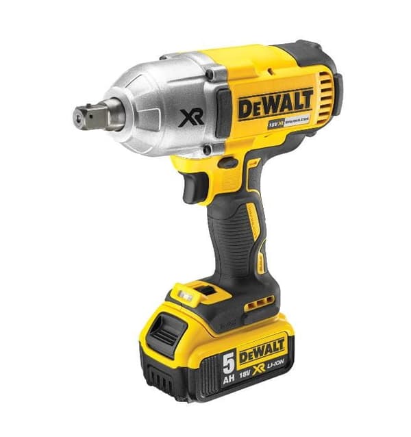 DEWALT SLAGNØGLE 18V 1/2" 950Nm 3-GEARS 2 x 5,0Ah LI-ION DCF899P2