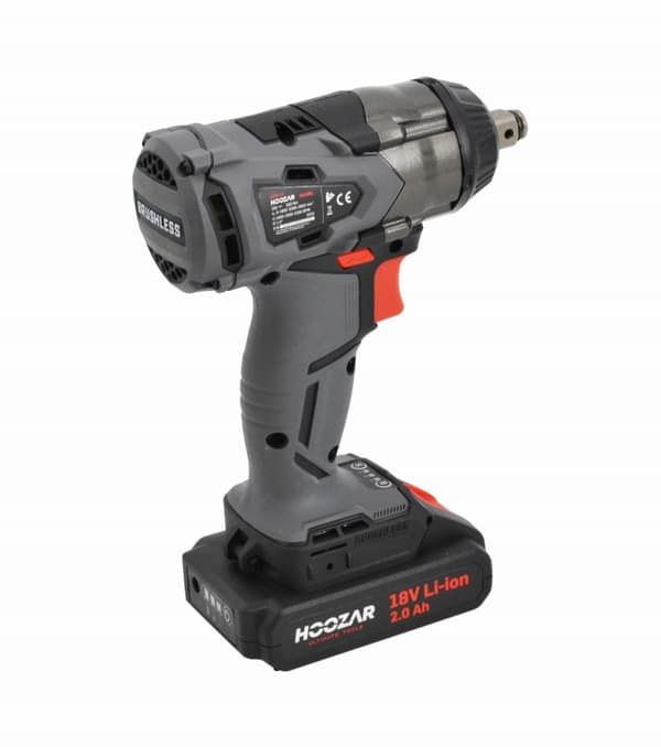 HOOZAR BØRSTELØS SLAGNØGLE 1/2"" 18V 1x2.0Ah 350 Nm IW10BL
