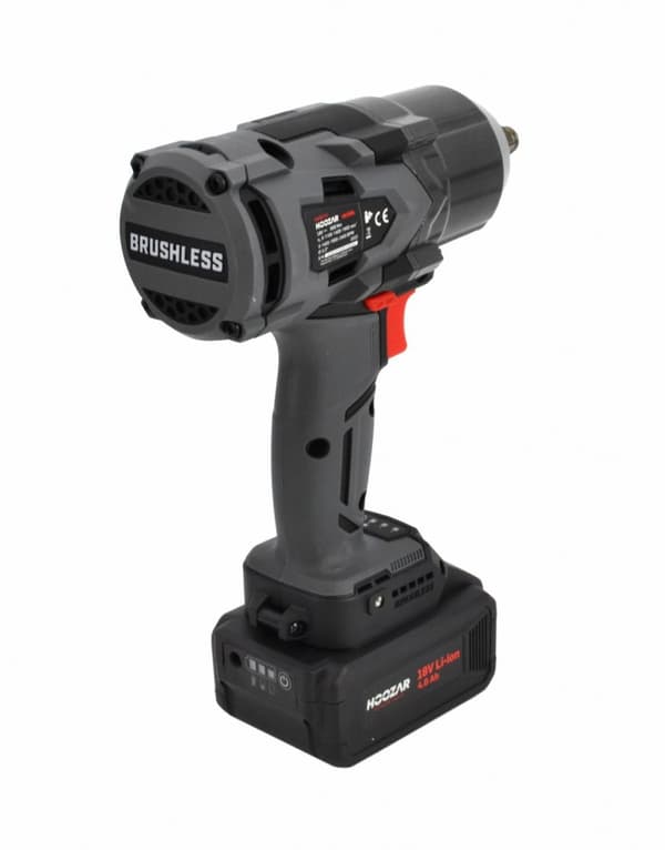 HOOZAR BØRSTELØS SLAGNØGLE 1/2" 18V 1x4,0Ah 600 Nm IW20BL