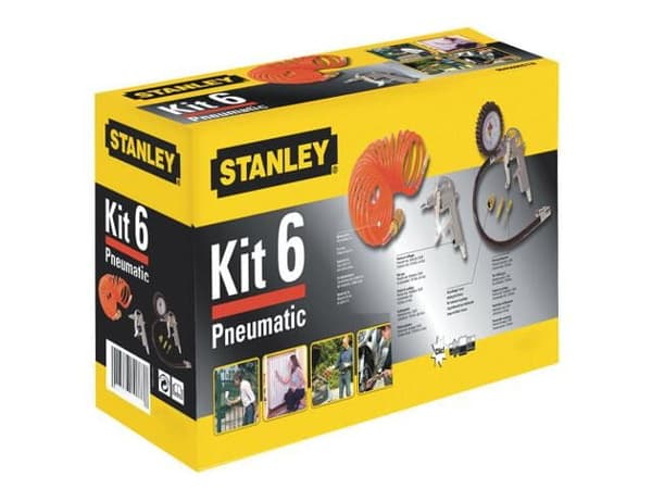 STANLEY PNEUMATISK VÆRKTØJSSÆT 6 DEEL.