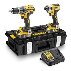 DEWALT.COMBO KIT 18V (DCD796+DCF887) 2x5.0Ah TOUGH SYSTEM DCK266P2