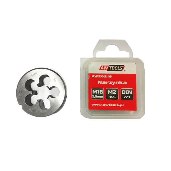 AWTOOLS SKIVE M2 HSS / M14x2.00 SORT LINJE