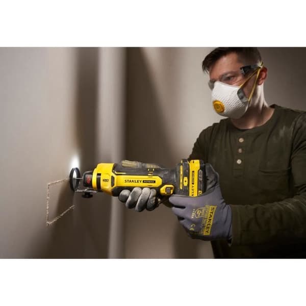 Sladdlös gipsfräs - Stanley Fatmax - SFMCE200B-XJ - 18V - 26000 rpm - LED - Borr ingår