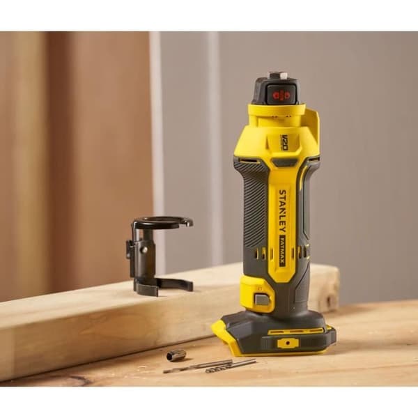 Sladdlös gipsfräs - Stanley Fatmax - SFMCE200B-XJ - 18V - 26000 rpm - LED - Borr ingår