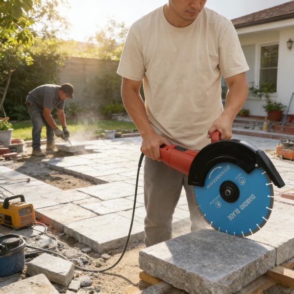 Betongspårmaskin, 3000W effekt, skärdjup 13,5 cm, hastighet 3800 r/min, nettovikt 11,05 kg, sågbladets diameter 35 cm