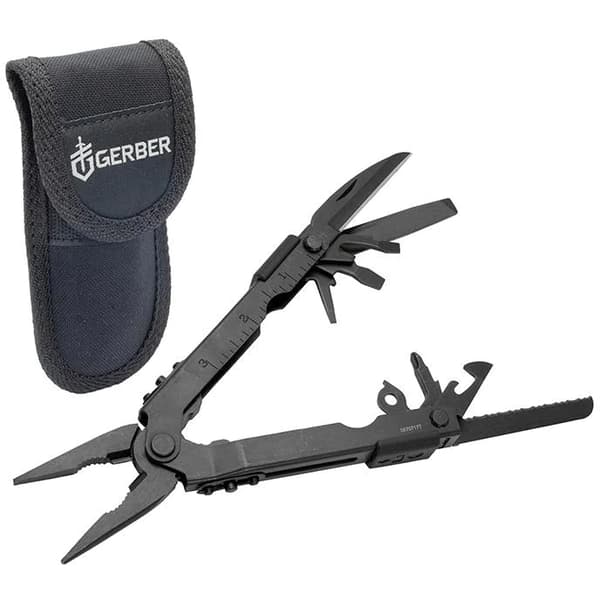 GERBER MP600 BLACK NEEDLENOSE, multiverktyg inklusive nylocase