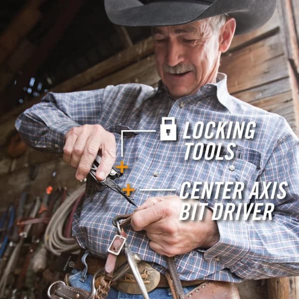 GERBER CENTER DRIVE STEINLESS/BLACK (multitool med fodral)