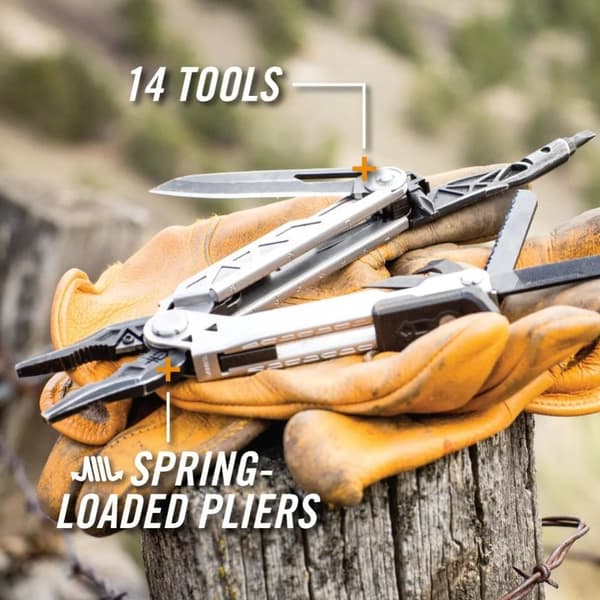 GERBER CENTER DRIVE STEINLESS/BLACK (multitool med fodral)