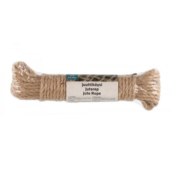 JUTESNÖRE 15 meter x 6 mm, bushcraft rep jute, juterep