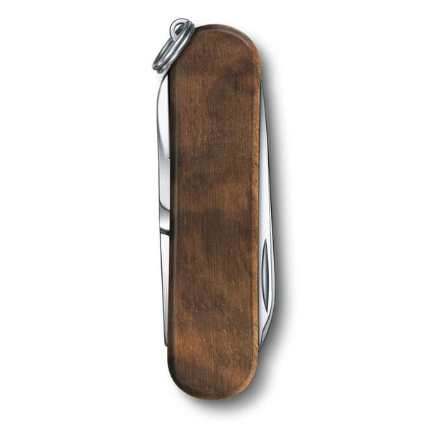 VICTORINOX CLASSIC SD WOOD 58 MM VALNÖT, Victorinox fällkniv trähandtag