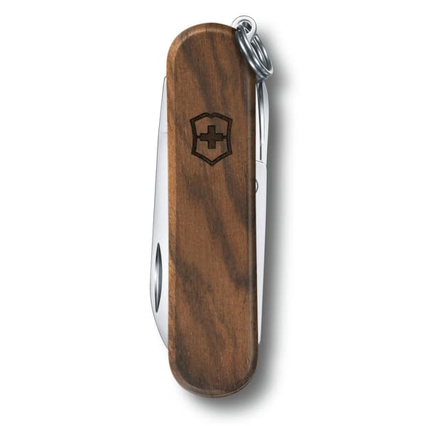 VICTORINOX CLASSIC SD WOOD 58 MM VALNÖT, Victorinox fällkniv trähandtag