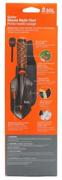 SOL STOKE SHOVEL MULTI-TOOL, trowel, spade prepping