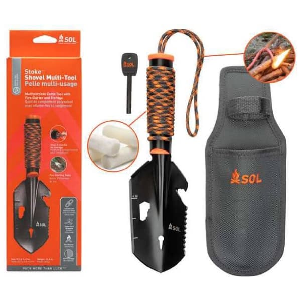 SOL STOKE SHOVEL MULTI-TOOL, trowel, spade prepping