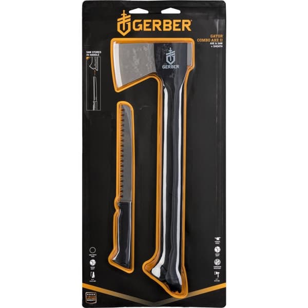 GERBER GATOR COMBO AXE II, Gerber yxa med inbyggd såg