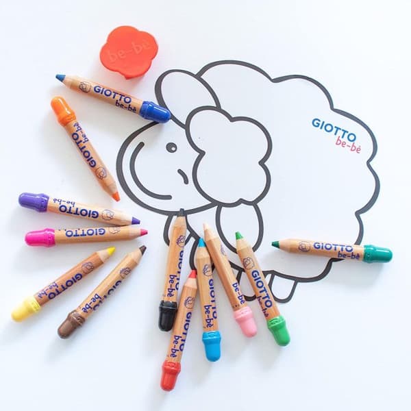 Maxikrita - GIOTTO - Paket med 12 - Min 5.5mm - Säker - Ultravalbar