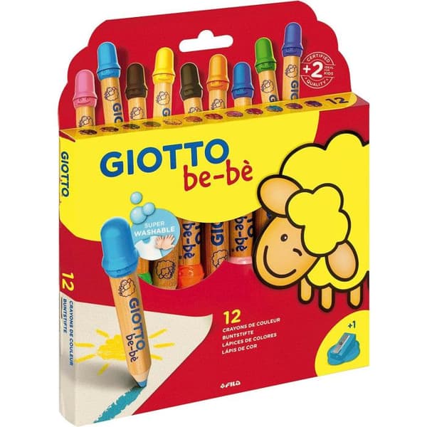 Maxikrita - GIOTTO - Paket med 12 - Min 5.5mm - Säker - Ultravalbar
