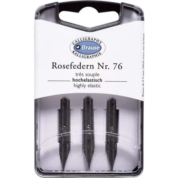 Skrivspetsar - BRAUSE - Metall - Kalligrafi - Extra flexibel - Linjebredd 0,3 mm