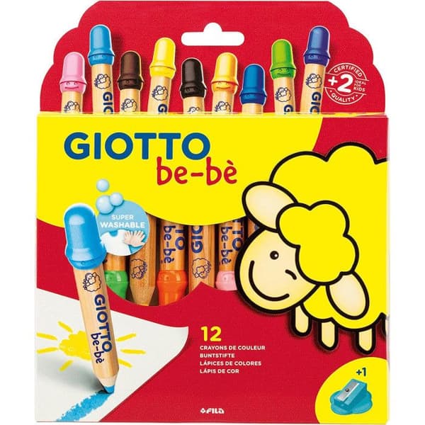 Maxikrita - GIOTTO - Paket med 12 - Min 5.5mm - Säker - Ultravalbar