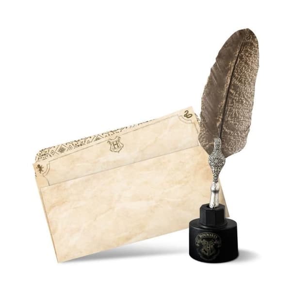 Skrivset - Harry Potter - Reservoarpenna - Svart - Hogwarts brevpapper - Barn