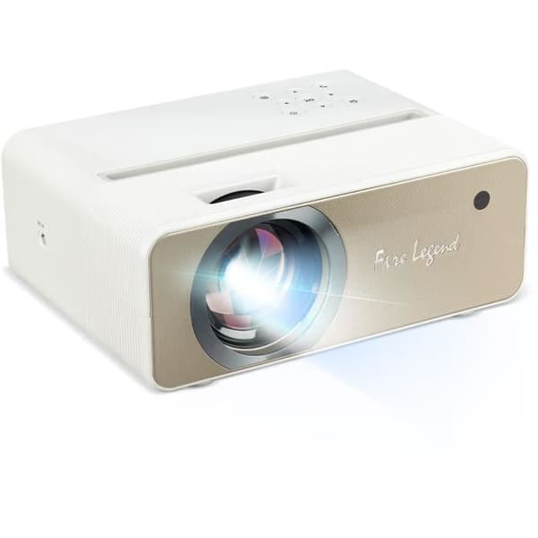 AOPEN QF12 - Trådlös LED -videoprojektor, Full HD (1920x1080) - 5000 lumen - HDMI, USB - Wifi - 5W högtalare - Självporträtt