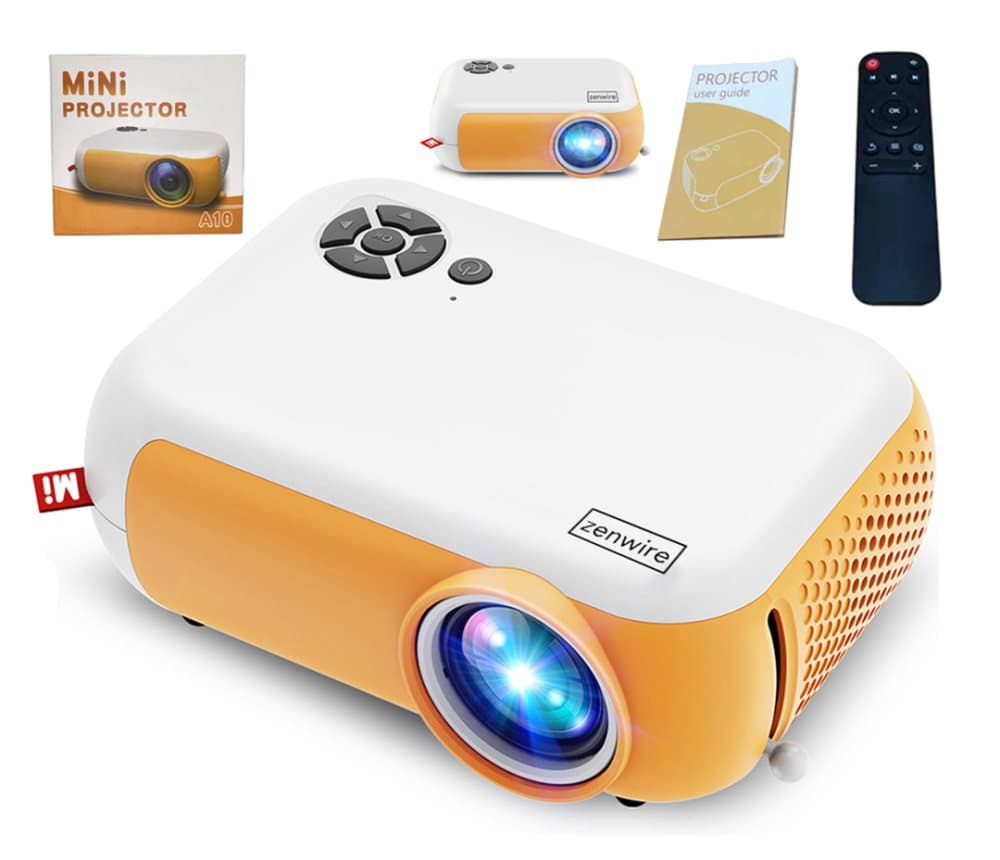 BÄRBAR MINIPROJEKTOR LED FULL HD 1080p USB 1800lm 2000: 1 100 "tum Zenwire A10