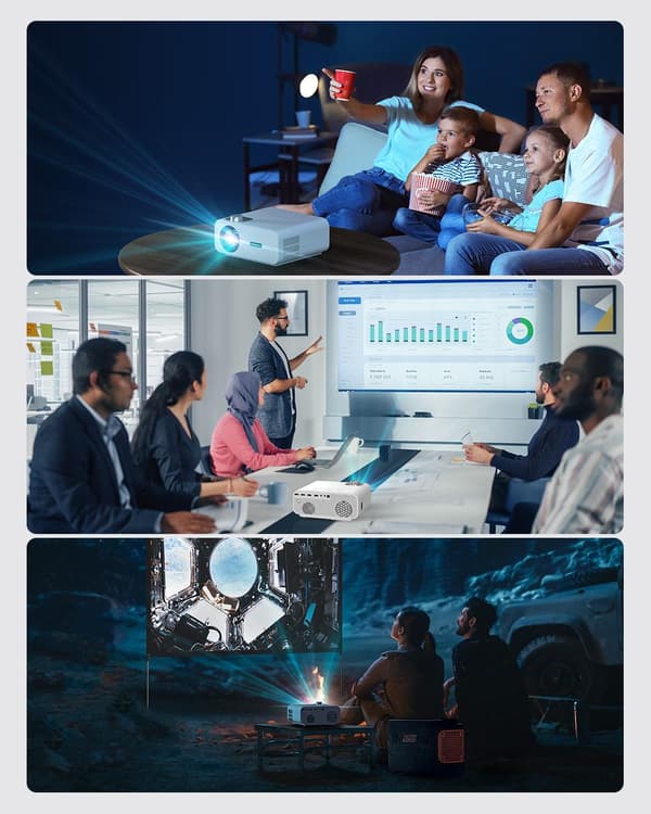 BW-V5Max LED-projektor Android 9.0 Autofokus Fysisk 1080P-upplösning 9000 Lumen 6D-Keystone-korrigeringsstöd Sidoprojektion Bluetooth 5.0