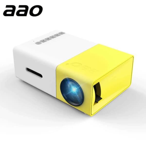 Original YG300 LED Portable Projector 500LM 3,5 mm Audio 320x240 Pixel HDMI USB Mini YG-300 Projector Home Media Player