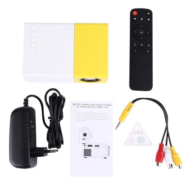 YG-300 24-60 tums HD Home Cinema LED-projektor - Högteknologisk plats - 600 lumen - 1920 x 1080 - LED - 800:1