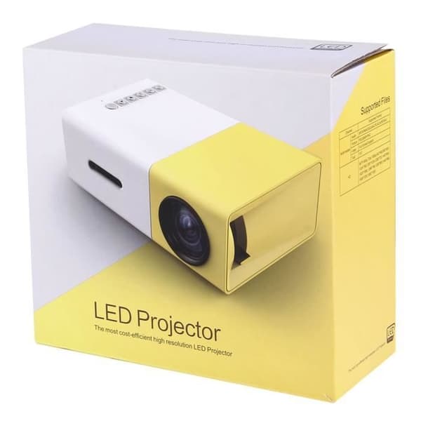 YG-300 24-60 tums HD Home Cinema LED-projektor - Högteknologisk plats - 600 lumen - 1920 x 1080 - LED - 800:1