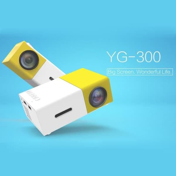 YG-300 24-60 tums HD Home Cinema LED-projektor - Högteknologisk plats - 600 lumen - 1920 x 1080 - LED - 800:1