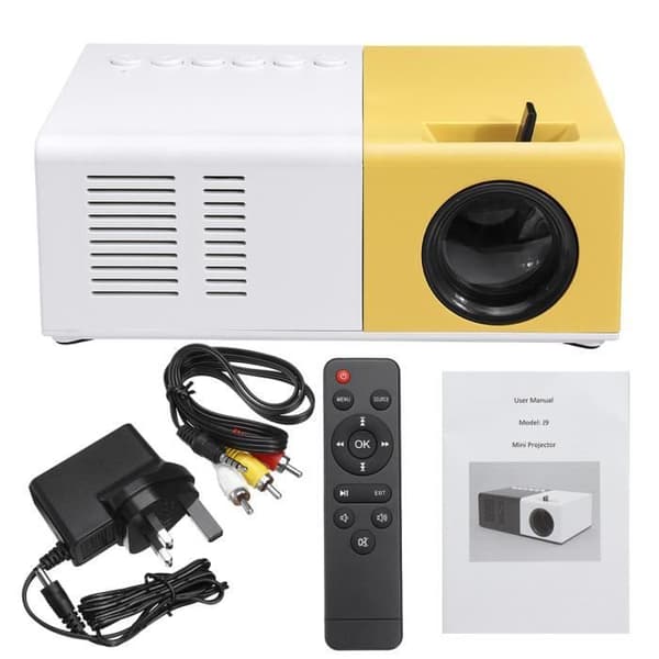 TEMPSA Full HD 1080p videoprojektor - 1600 lumen - Biograf - Gul