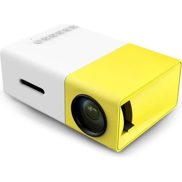 YG300 Full HD 1080p Bärbar Videoprojektor - Gul
