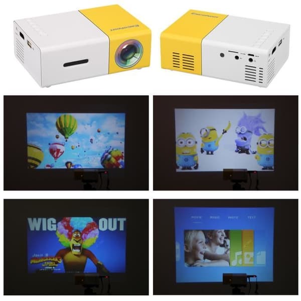 Projektor - Excelvan - YG300 - 50 Lumen - 1080P upplösning - Bildstorlek 24-60 tum
