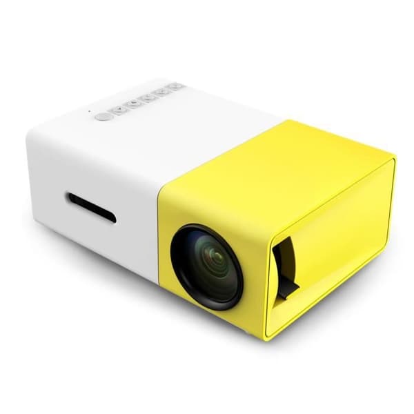 YG-300 LCD-projektor - Gul - 400-600 lumen - 800:1 Kontrastförhållande