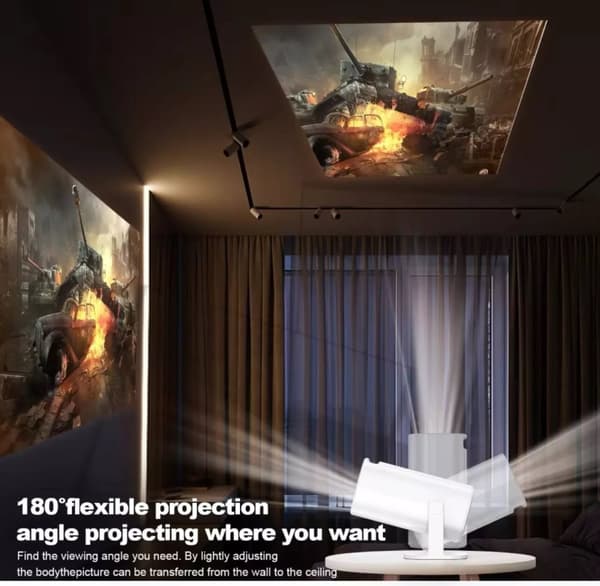 2024 Projector P30 + Retro Spelkonsol 20,000 Spel 4K HDMI 2 Trådlösa Kontroller