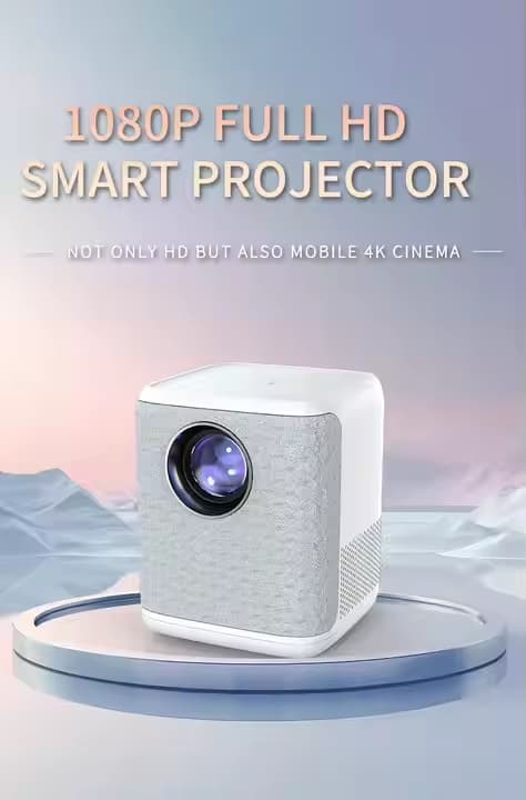 Smart Bärbar Projektor med Android, WiFi och Bluetooth HD 1080P 4K