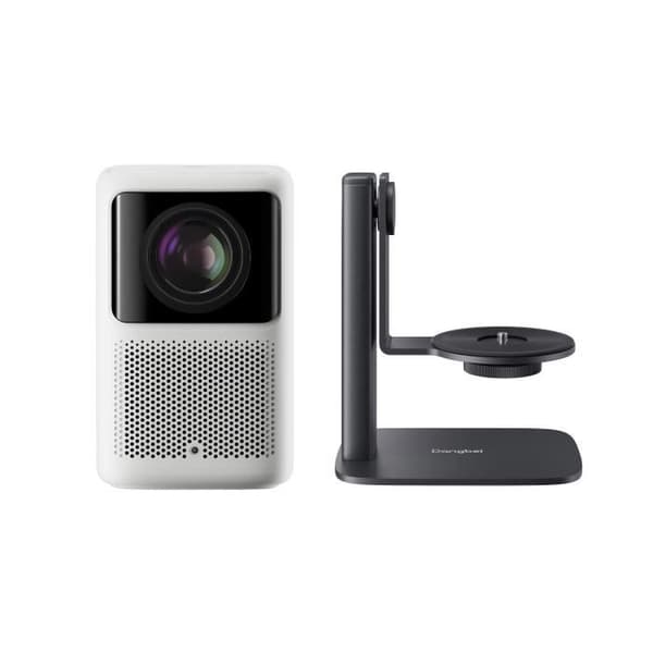 DANGBEI N2 Videoprojektor med bordstöd, Hemma med Officiell Netflix Licens, Hemmakino med 400 ISO Lumen 1080 Vit