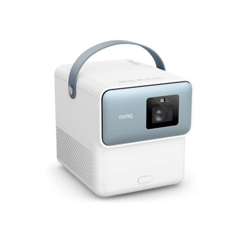 BenQ GP100 - DLP-projektor - bärbar - IEEE 802.11ax trådlös / AirPlay / Chromecast Blå, Vit