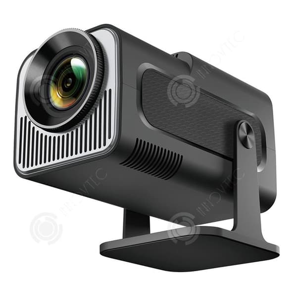 INN Mini Projektor 1280x720p FHD 4K Android TV WiFi 6 BT 5.0 180 Graders Rotation Videoprojektor Automatisk Trapezjustering